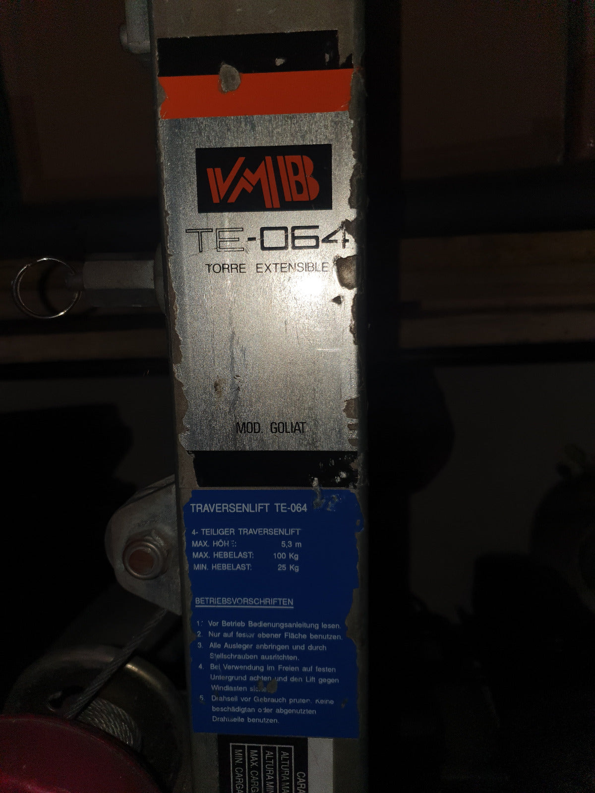 USATO N. 02 Elevatori VMB TE-064 - Mod Goliat